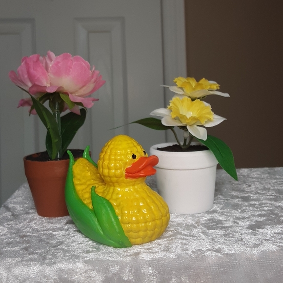Handmade 3D Printed Hand Painted Corn On The Cob Duckie Yellow Green - Picture 5 of 5